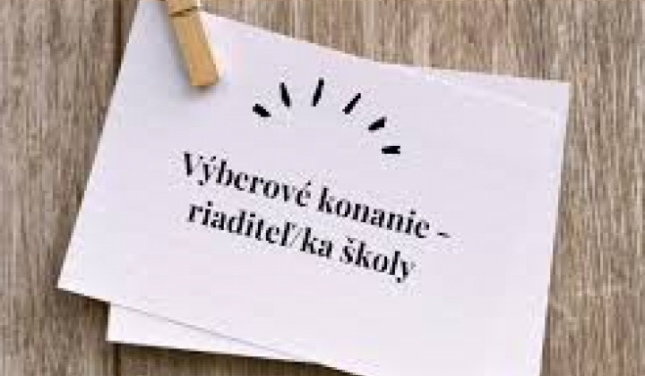 Fotka - Výberové konanie - riaditeľ ZŠ Nevädzová