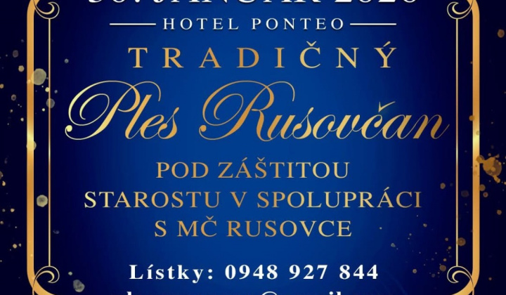 Fotka - Pozvánka- PLES RUSOVČAN