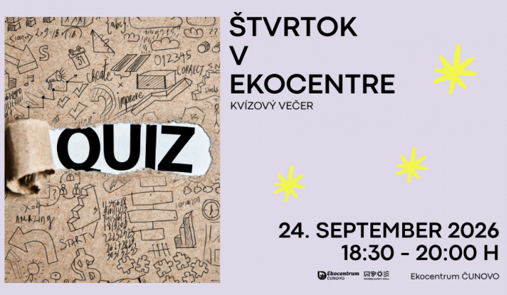 Fotka - Ekocentrum Čunovo- kvízový večer-pozvánka